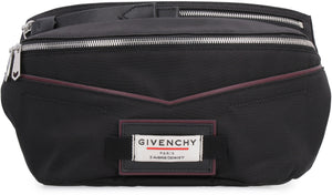 Downtown nylon belt bag with patches-1